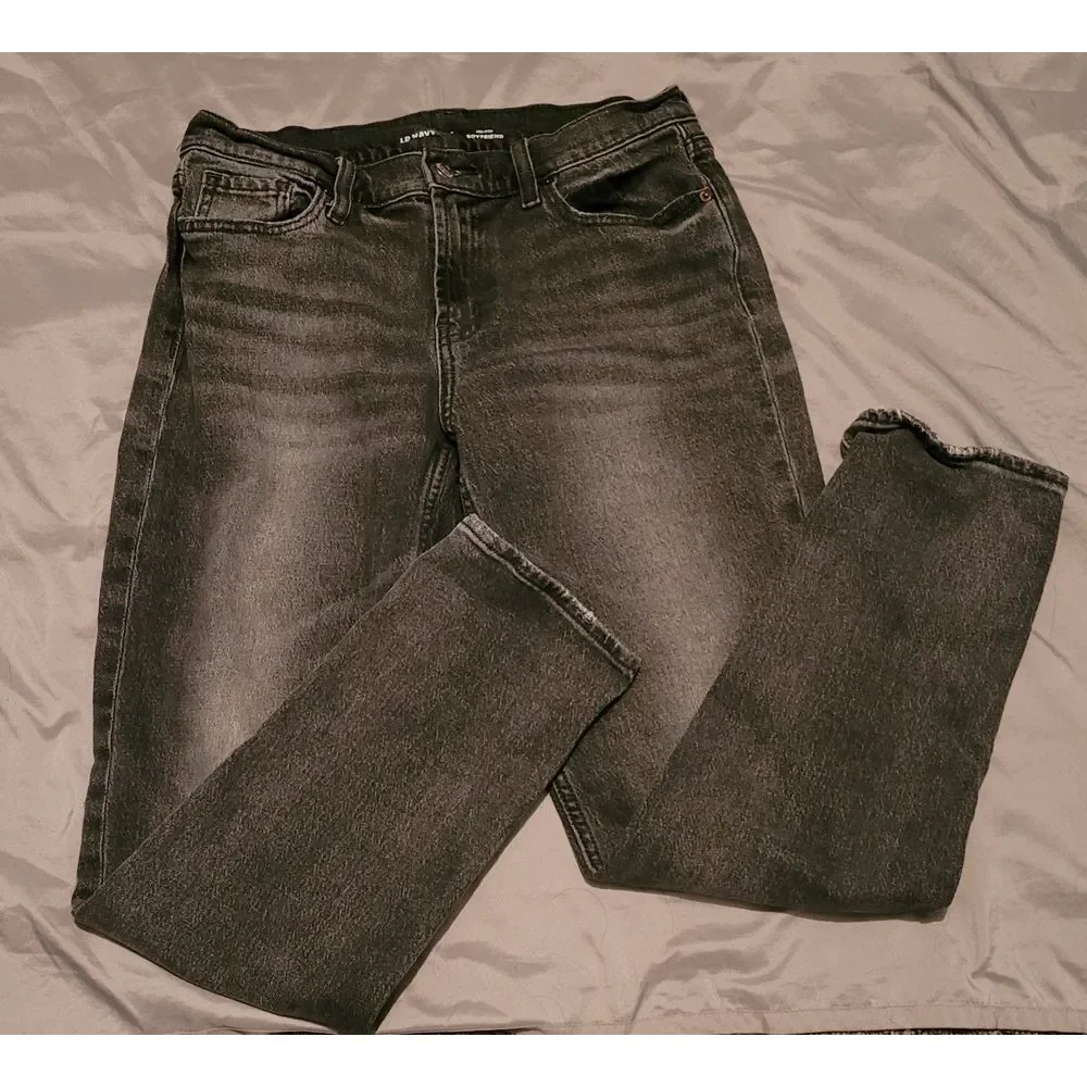 Old Navy Mid-Rise Boyfriend‎ Gray Denim Jeans Casual Relaxed Fit Size 4 - Picture 3 of 5